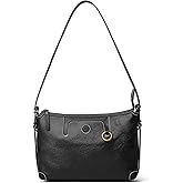 DAILANDO Medium Vintage Leather Shoulder Bag Designer Hobo Purse and Crossbody Handbags for Women