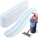 AIR U+ 8 Pack H2prO Mop Pads for O-Ceda H2prO Flat Mop System | Mop Replacement Pads for O Cedar H2prO, Machine Washable Reusable Microfiber Mop Heads Replacements Refills