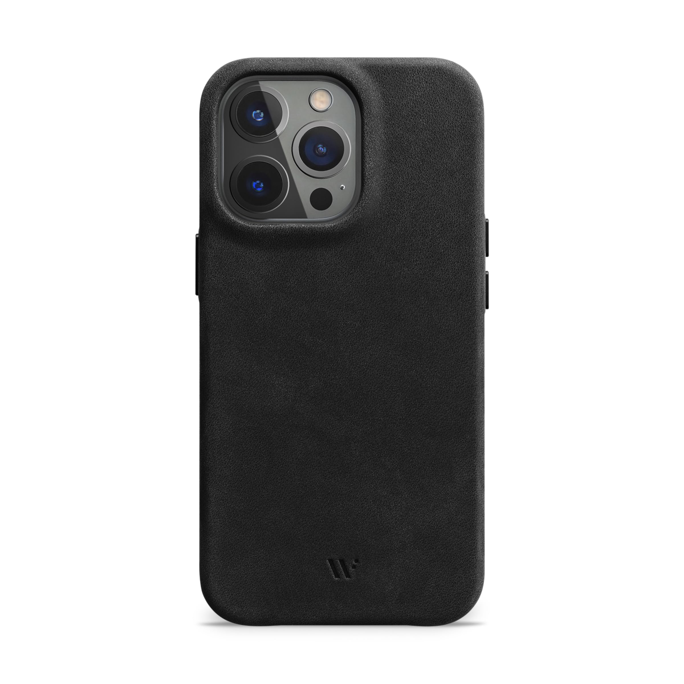 WIIUKA Case for iPhone 14 Pro, Leather from Germany, Leather Extra Thin, Premium Mobile Phone Case, Qi, Vintage Black