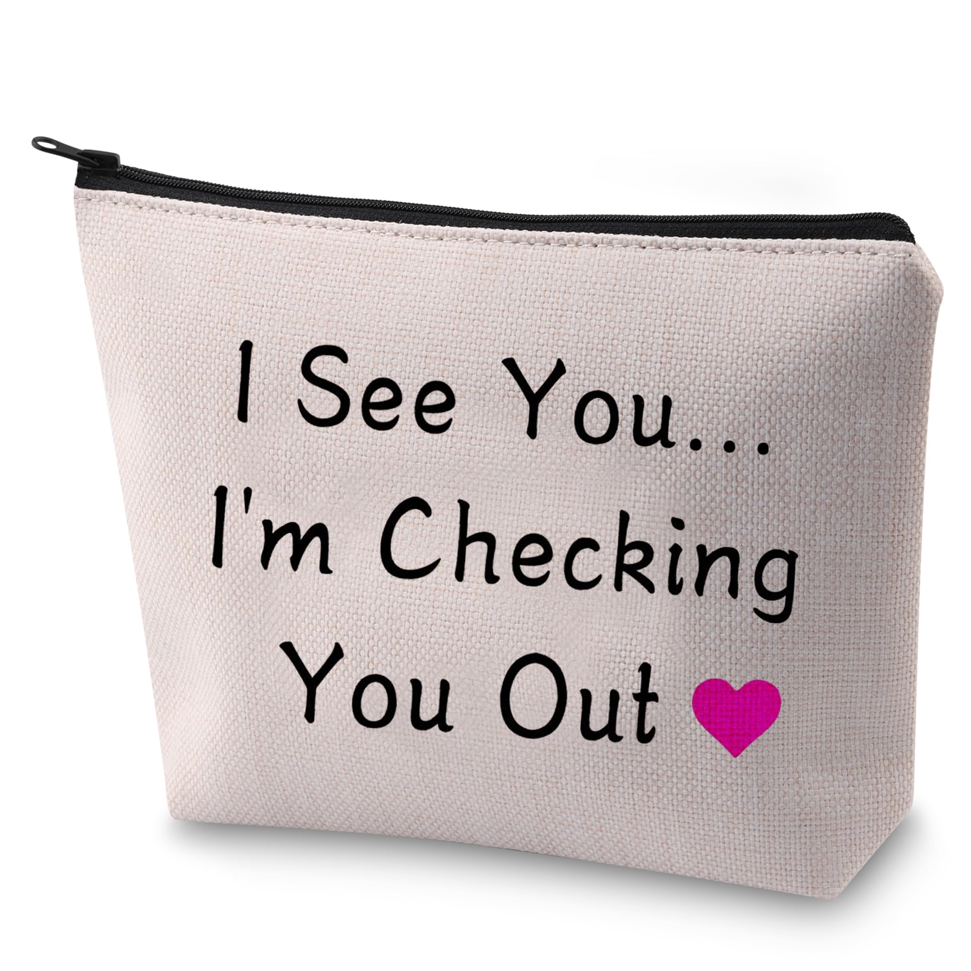 BLUPARK Eurovision Song Contest The Story of Fire Saga Cosmetic Bag I See You I'm Checking You Out Makeup Organizer Pouch, I'm Checking You Out