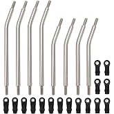 MEUS Racing 318 Wheelbase Stainless Steel Links Set for 1/10 Axial Capra 1.9 UTB RC Crawlers (318mm)