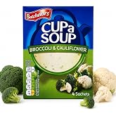 Batchelors Cup a Soup Creamy Broccoli &amp; Cauliflower (4 per pack - 101g) | Instant Creamy Vegetable Soup | Quick Hot Snack or Light Lunch | Just Add Hot Water