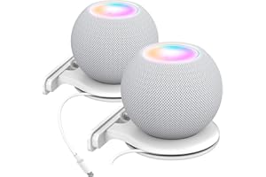 AhaStyle Smart Speaker Wall Mount Holder ABS Stand [Built-in Cord Management] Stable Bracket Holder for Smart Speaker [Need t