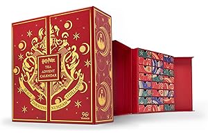New English Teas Harry Potter Advent Calendar 2024, Countdown to Christmas, 24 Tea Drawers with 4x24 String & Tag Teabags (96