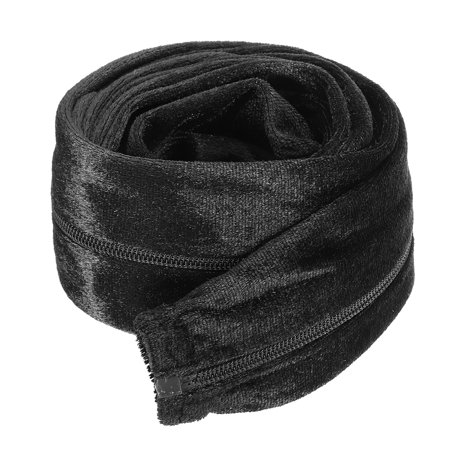 PATIKIL 6ft Lamp Chain Cover, Chain Protective Sleeve Washable with Zipper for Chandelier Lighting Wires Swing Light Fixture, Black