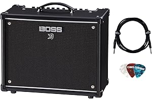 Boss Katana-50 Gen 3 50-Watt 1x12-Inch Guitar Combo Amplifier Bundle with Gearlux Instrument Cable and Picks