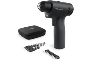 HOTO 16V Brushless Power Drill, 50 N·m High Torque with Smart Display, Auto Mode and LED Light, 10 Bits, 5 Drill Bits, 3/8” K