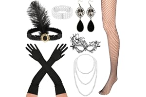 Cridoz Flapper Accessories for Women - 1920s Gatsby & Roaring 20s Style