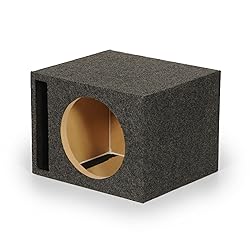 QPower Single Car Audio Subwoofer Box with
