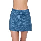 Profile by Gottex Women's Metallic Elegant Pull-On Bathing Bottom Swim Skirt Swimsuit Bathing Suit Lightweight Bottom