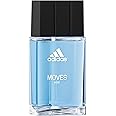 Adidas Moves Him Eau de Toilette 1 fl oz (Pack of 1), Notes of Green Apple, Cedarwood, Musk, Men's Fragrance, Long Lasting, Sporty Fragrance, Travel Size