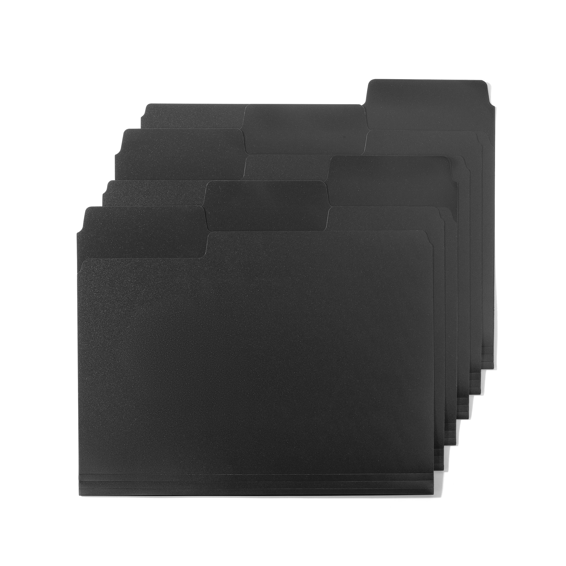 Photo 1 of Mr. Pen- Black File Folders Letter Size, 6 Pack, 1/3 Cut Tab & Expandable Design, 24 pcs of Labels, File Folders Black