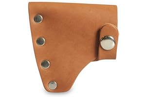American Bench Craft Leather Hatchet Sheath - Fits ESTWING Hatchet Sportsman's Axe Models E14A & E24A - Premium Full Grain Leather Hatchet Cover | Leather Axe Sheath with Riveted Design | Tan