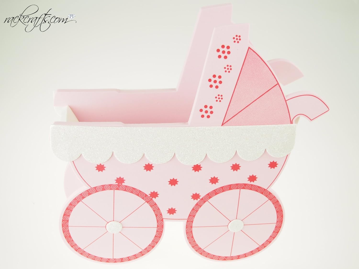Amazon Com Wicker Baby Shower Stroller Centerpiece Cake Topper