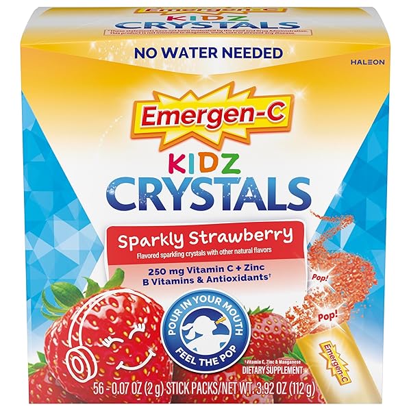 EMERGEN-C KIDZ CRYSTALS, ON-THE-GO EMERGEN-C IMMUNE SUPPORT SUPPLEMENT...