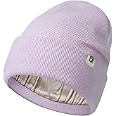 GADIEMKENSD Satin Lined Knit Beanie, Wool Blend, Warmth, Anti-Static, Anti-Pilling, Soft Hair Care, Unisex