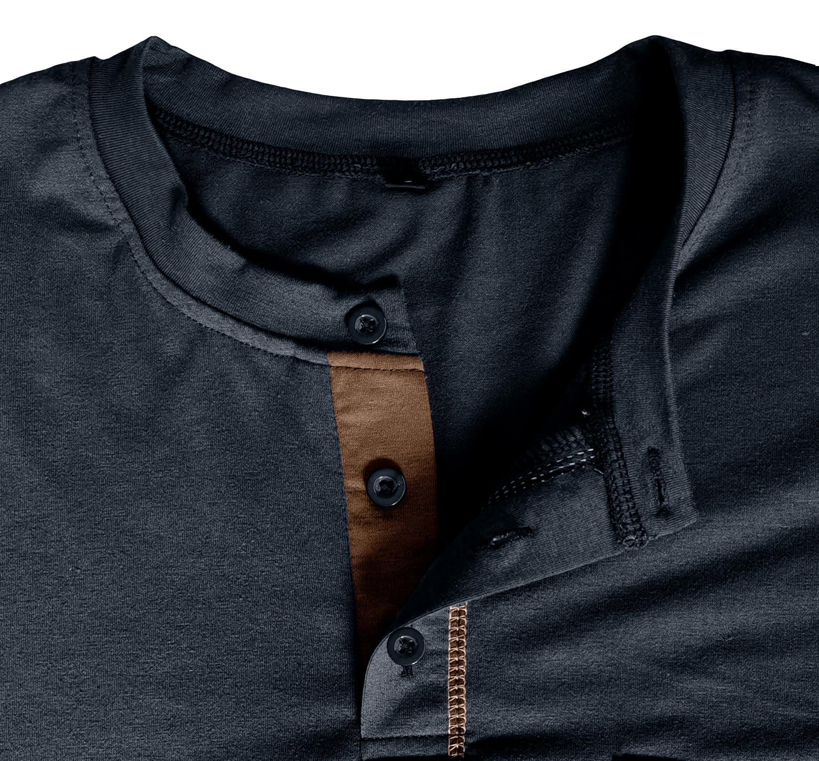 Ophestin Men's Henley Shirts Long Sleeve T Shirt Casual Fashion Shirt Buttons Tee Top