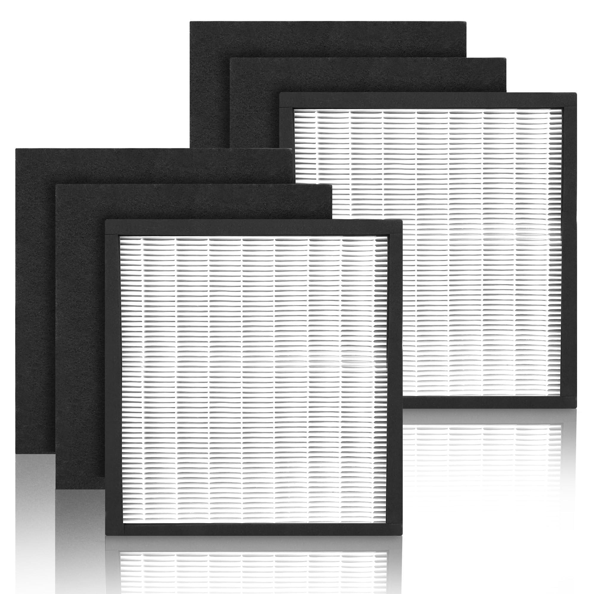 Photo 1 of 2 Sets WK01234QPC Replacement Filter | Compatible with Oreck WK10002QPC /Airvantage Plus Pet WK10052QPC | 2-pack H13 HEPA and 4-pack Carbon Pre-Filter for Oreck Air Purifier