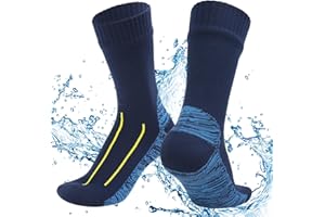 Jspupifip Unisex Waterproof Socks Water Resistant Socks Waterproof Breathable Hiking Wading Skiing Fishing Sock for Men Women