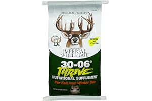 Whitetail Institute 30-06 Mineral and Vitamin Supplement for Deer Food Plots, Provides Antler-Building Nutrition and Attracts Deer, Thrive (Fall and Winter), 20 lbs