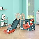 Merax 4-in-1 Toddler Slide, Kids Slide Indoor with