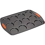 Rachael Ray Oven Lovin' Non-Stick 12-Cup Whoopie Pie Pan, Orange