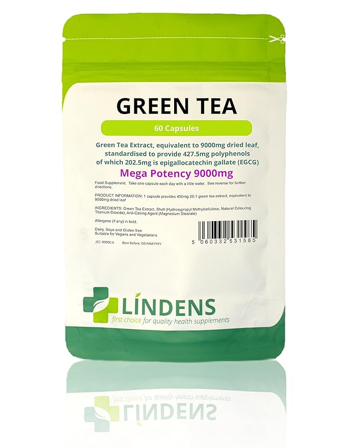 title=Lindens- Te verde 9000mg (203mg EGCG) Capsule- 60 pacco