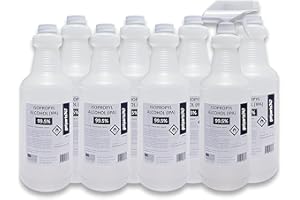 GOTPARTS747 8 X 1000 ml (8 Liters/More Than 2 Gallons) High Purity Isopropyl Alcohol IPA 99.5% - Includes a Trigger Sprayer
