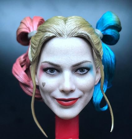 amazon com unbrand 1 6 harley quinn head sculpt prison version suicide squad toys games unbrand 1 6 harley quinn head sculpt prison version suicide squad