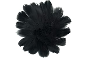 HaiMay 450 Pieces Black Feathers for Craft Wedding Home Party Decorations, 3-5 Inches Black Craft Feathers