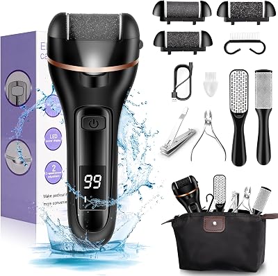 Ratukall Electric Foot File - Rechargeable Waterproof Callus Remover Kit