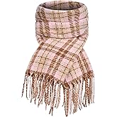Pleneal Scarf for Women, Womens Winter/Fall Scarf,Long Plaid Shawls and Wraps, Cashmere Feel Blanket Pashmina Scarves
