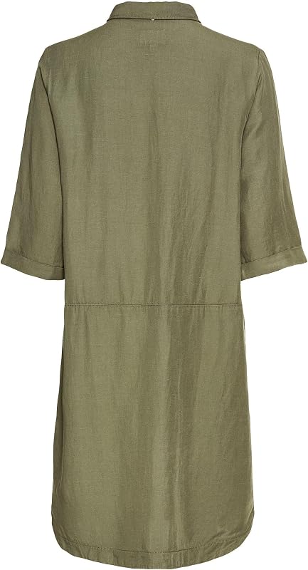 Damen Schlupfkleid mit Hemdkragen Grün, Womenswear-M