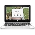 HP Chromebook x360 11-inch -Laptop -with 360-degree -Hinge, Intel Celeron N3350 -Processor, 4 GB -RAM, 32 GB eMMC Storage, Chrome OS (11-ae110nr, Snow White)