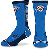 For Bare Feet NBA Unisex Kids Nba Mvp Crew Sock Youth