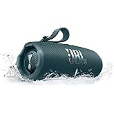 JBL Charge 6 - Portable Waterproof & Drop-Proof Bluetooth Speaker, Bold JBL Pro Sound with AI Sound Boost, 28Hrs of Playtime, Built-in powerbank & Comes with a Sturdy/Removable Carrying Strap (Blue)