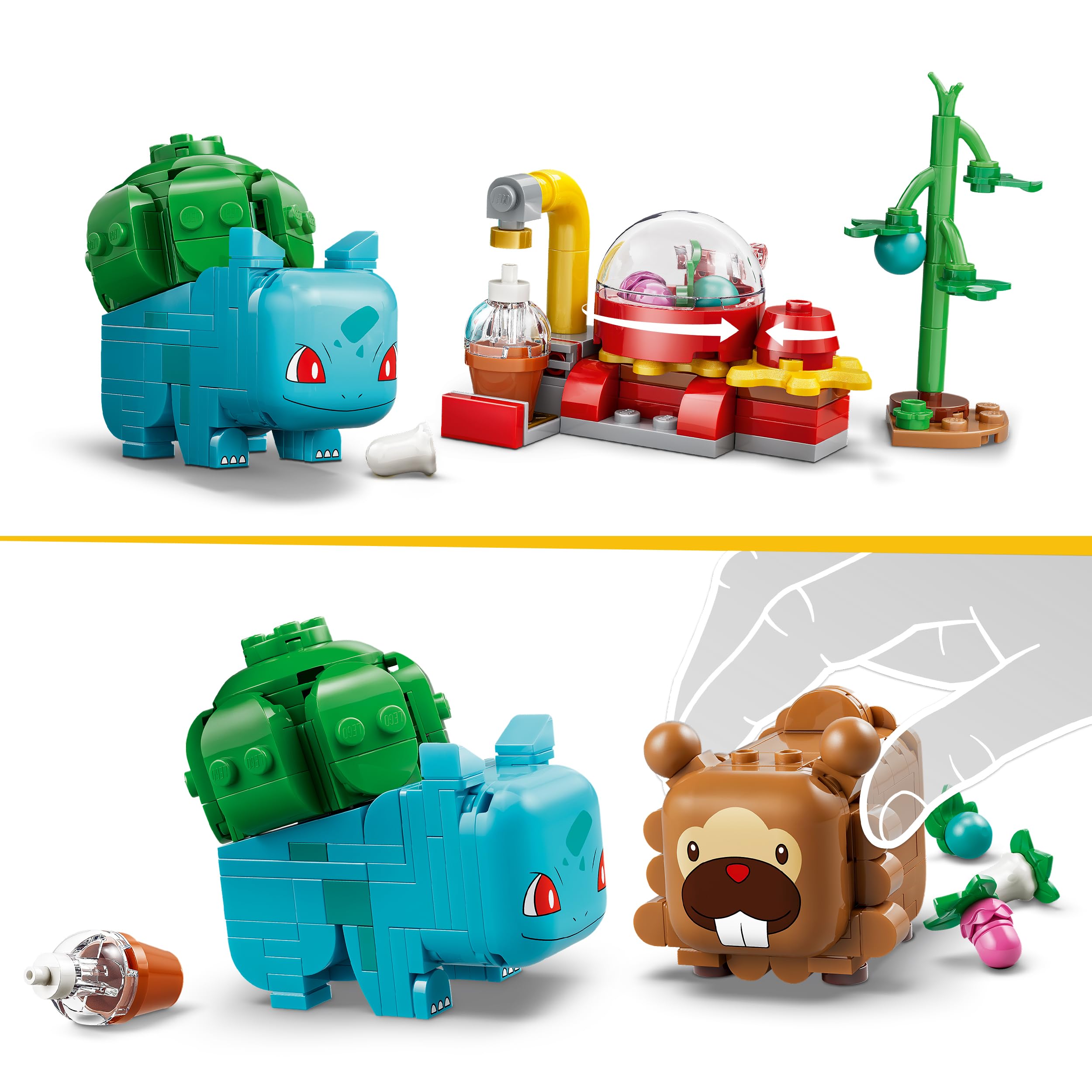 LEGO Pokémon SMART Play: Beerenfete mit Bisasam und Bidiza - kompatibles interaktives Set mit 2 SMART Tags und 2 Pokémon Figuren - Geschenkidee für Kinder ab 7 Jahren - 72155 3