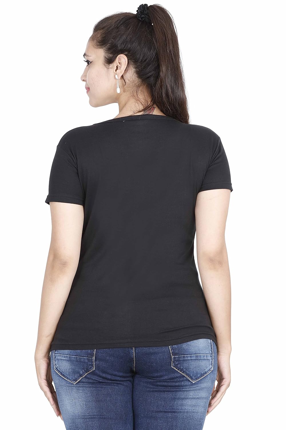 fleximaa women's round neck printed t-shirt