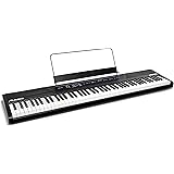 Alesis Recital 88-Key Beginner Digital Piano with Full-Size Semi-Weighted Keys and Included Power Supply