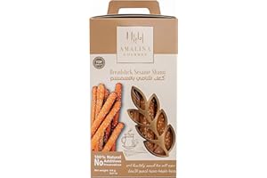 Amalina Gourmet Fresh Mediterranean Breadsticks with Sesame Seeds (Ka'ak) 100% Natural No Additives 454g/1lb (Sesame)
