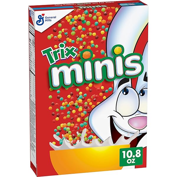 TRIX MINIS FRUITY MINI CORN PUFF BREAKFAST CEREAL, 10.8 OZ