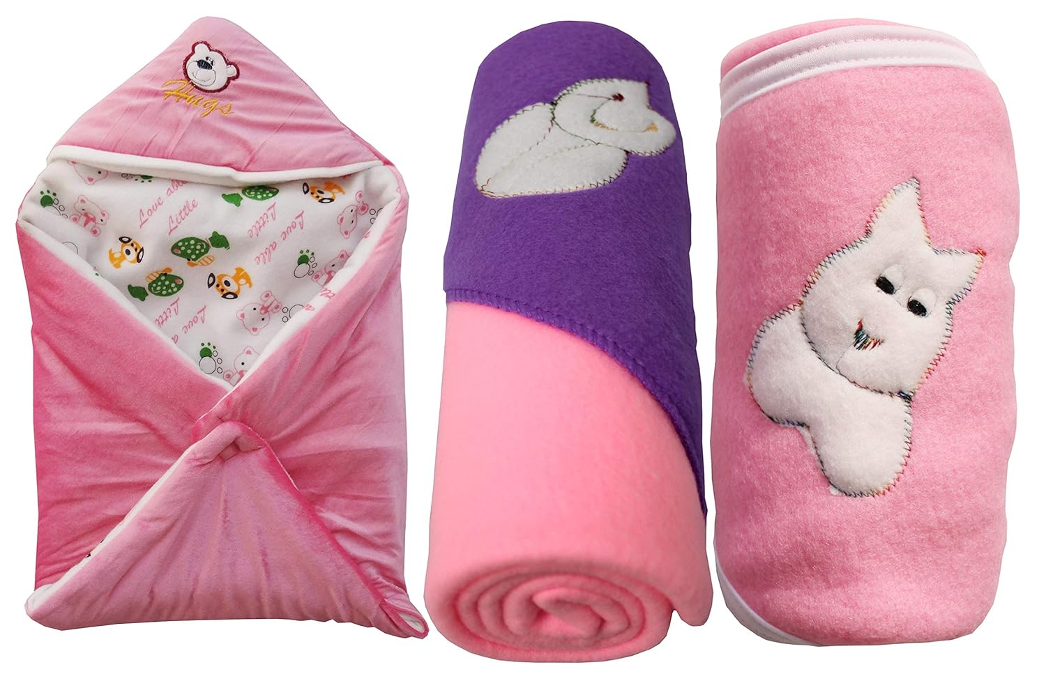 My Newborn Baby Fleece Hooded Blanket Bavi Shop