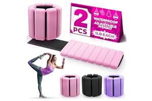 NADOBA Pilates Ankle Weights 2 Lbs/1Lb Each - Ankle and Wrist Weights Leg Weights for Women Weighted Wristbands Arm Weights for Walking Wrist Weight - Pilates Weights Wrist and Ankle Weights for Women