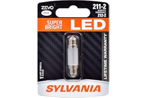 SYLVANIA - 211-2 ZEVO LED White Bulb - Bright LED Bulb, Ideal for Interior Lighting - Map, Dome, Trunk, Cargo and License Pla
