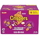 CRISPERS, All Dressed Flavour, 18 Individually Wrapped Snack Packs, Bulk Lunch School Snacks, Value Pack, Is It a Chip or a C