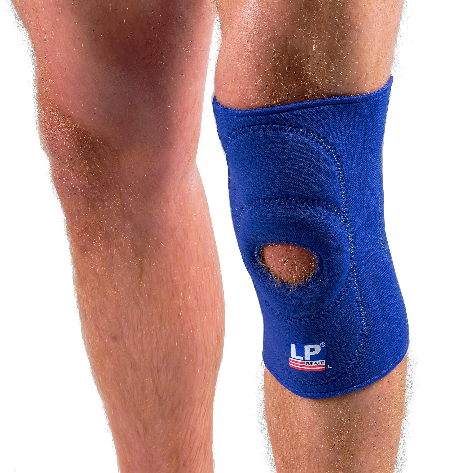 Sunwise LP Open Patella Knee Support, Neoprene Knee Support - Arthritis Pain Relief, Knee Compression Support & Sports Injury Rehabilitation, Blue, Medium