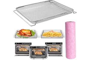 GWY Replacement Air Fry Basket for Ninja Foodi DT251 Air Fryer Oven,Stainless Steel Air Fryer Basket for Ninja Foodi DT201,DT200,Accessories for Ninja Foodi 10-in-1 Smart XL Air Fry Oven