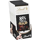 Lindt EXCELLENCE 85% Cocoa Dark Chocolate Bar, Valentine's Day Chocolate Candy, 3.5 oz. (12 Pack)