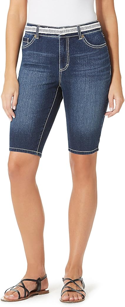 bandolino ivette denim bermuda shorts
