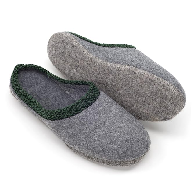 Felt Slippers with Thick Felt Sole Walker Unisex Men Ladies Slippers